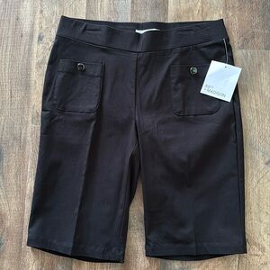 89th & Madison black tailored casual Bermuda shorts size small new with tags